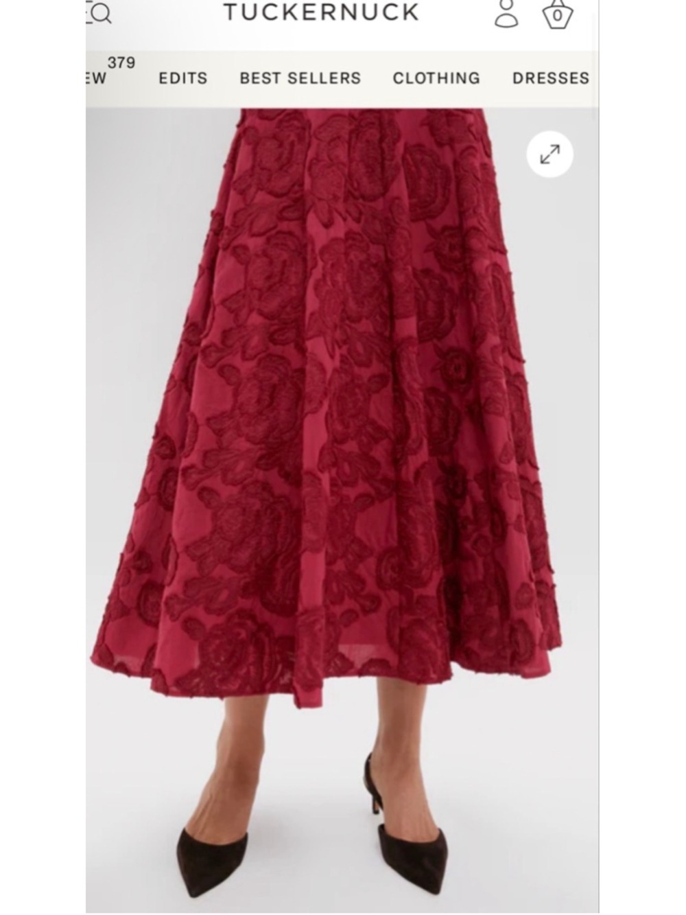HYACINTH HOUSE Ruby Textured Floral Melina Maxi Dress L NWT Sold Out Style! - Picture 5 of 6